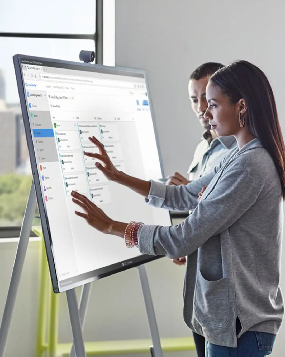 Interactive Touch LED Screen Oman for education, meetings, and presentations.